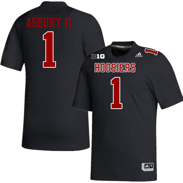 #1 Shawn Asbury II Indiana Hoosiers Football Jeresys College Apparels,Uniforms Stitched-Black